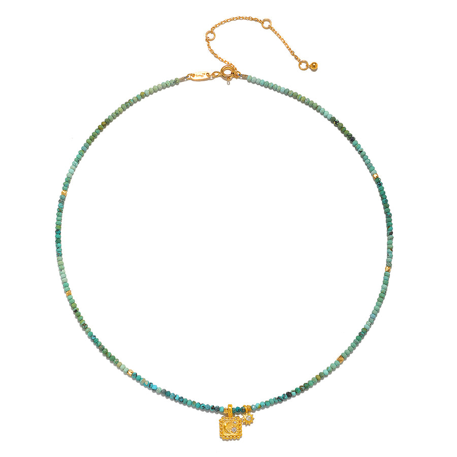 Astral Beauty Turquoise Celestial Necklace