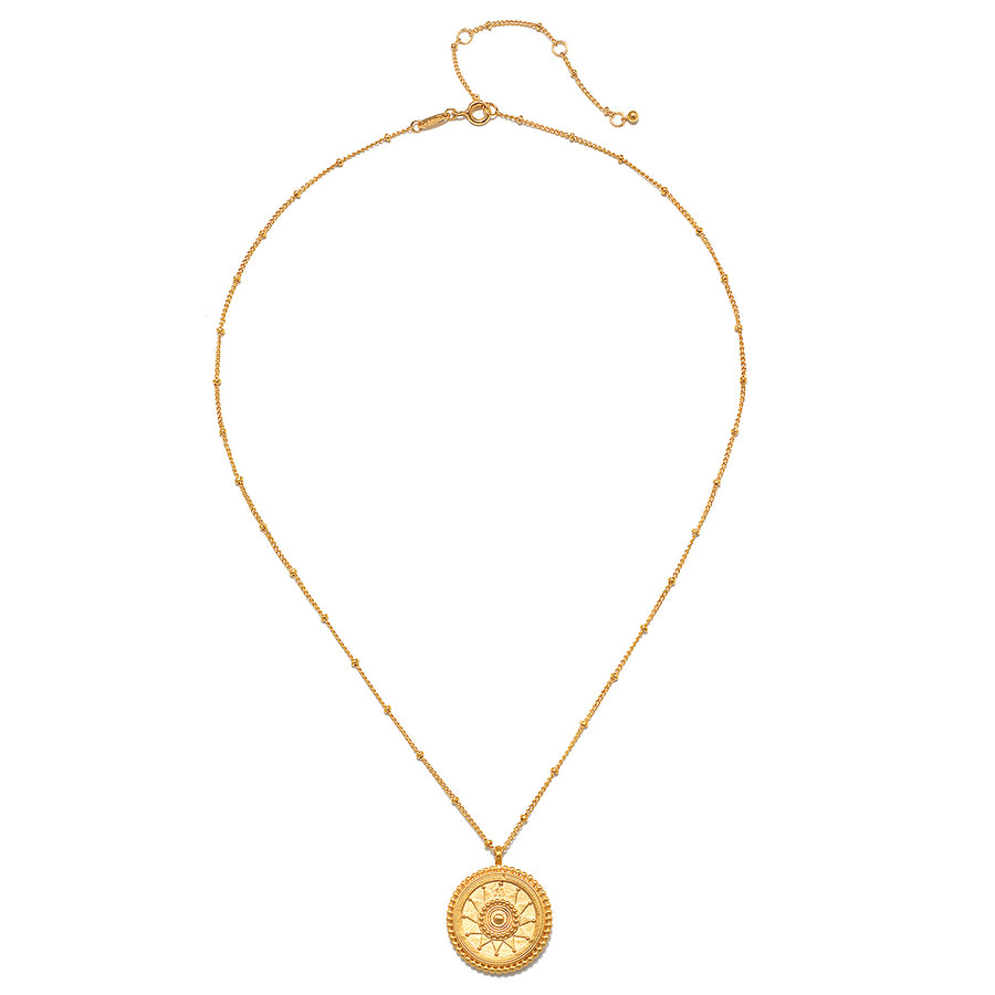 First Light Gold Medallion Reversible Necklace