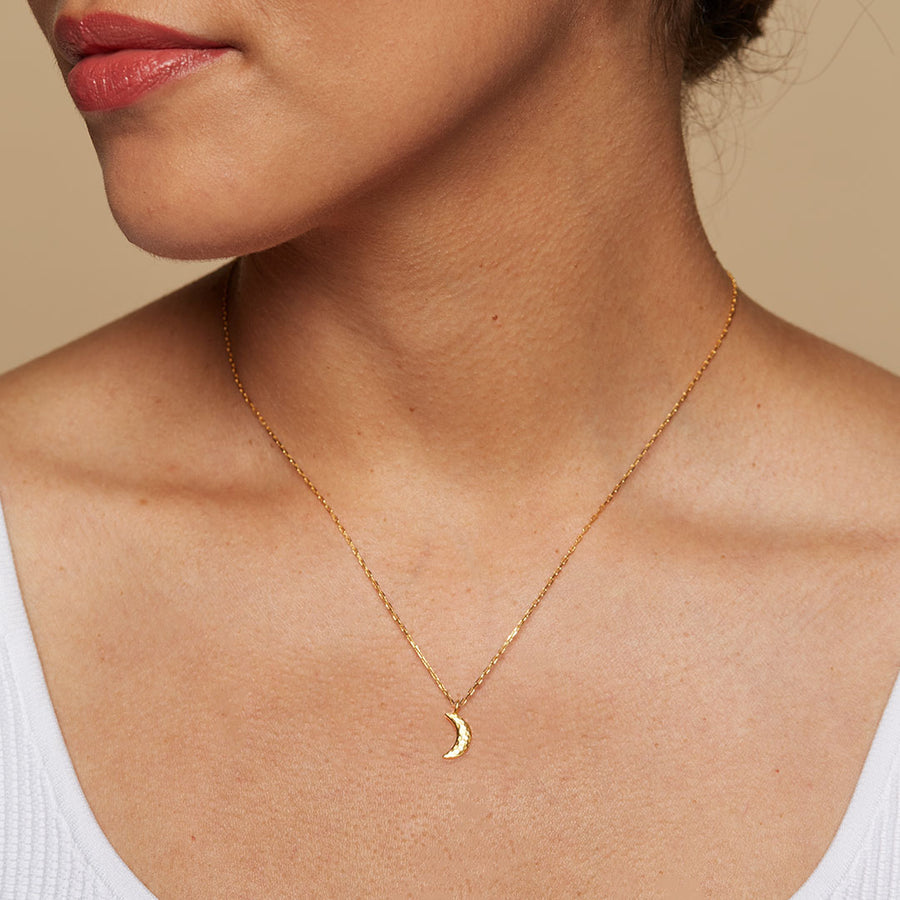 Bestow Light Crescent Moon Necklace