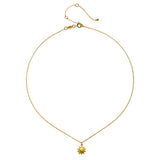 Gold-toned chain necklace with small star pendant and adjustable clasp closure.