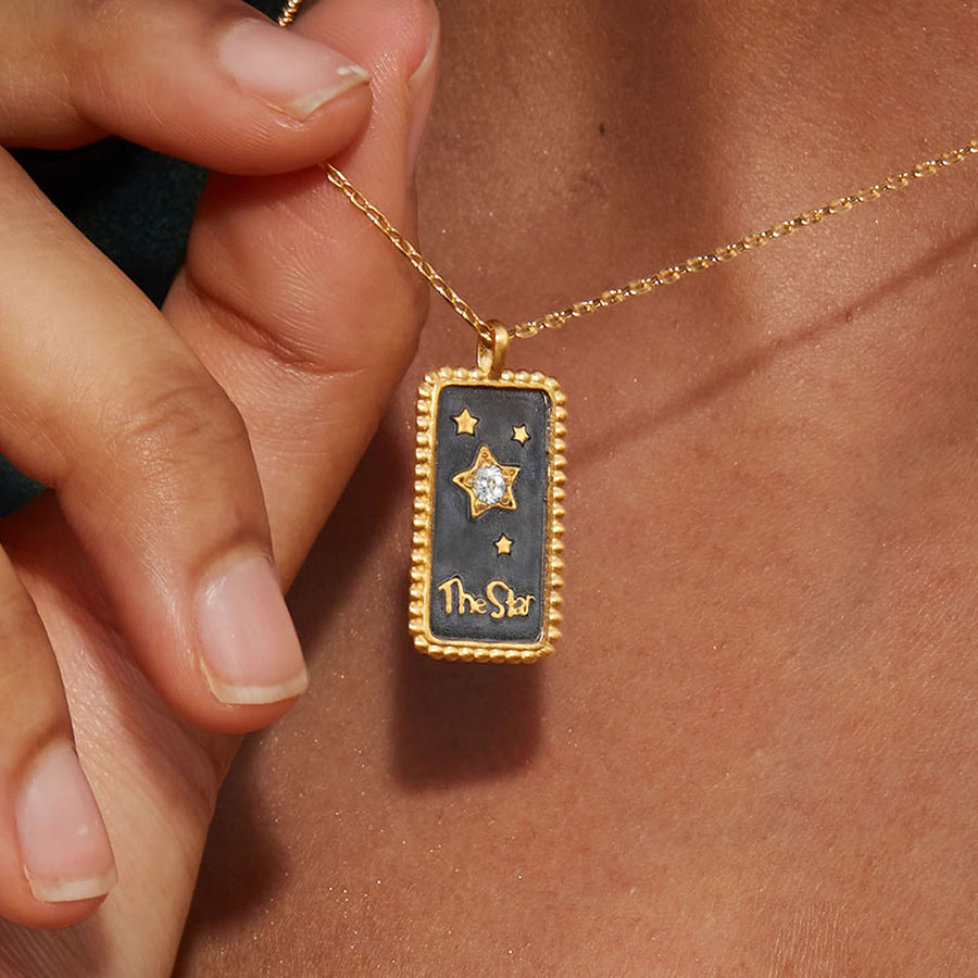 The Lovers Tarot Card Necklace – Dandelion Jewelry