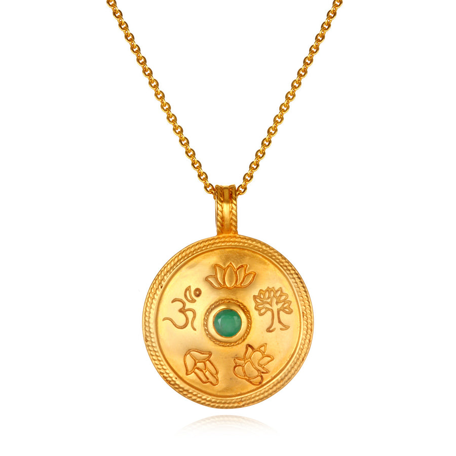 True Paths Emerald Pendant Necklace - Satya Online