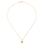 Elegant Adi Shakti Gold Necklace with a minimalist charm, ideal for those seeking protective and sacred elements in their jewelry, perfect for spiritual and yoga enthusiasts.