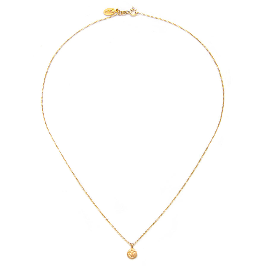 Mini Gold Lotus Necklace