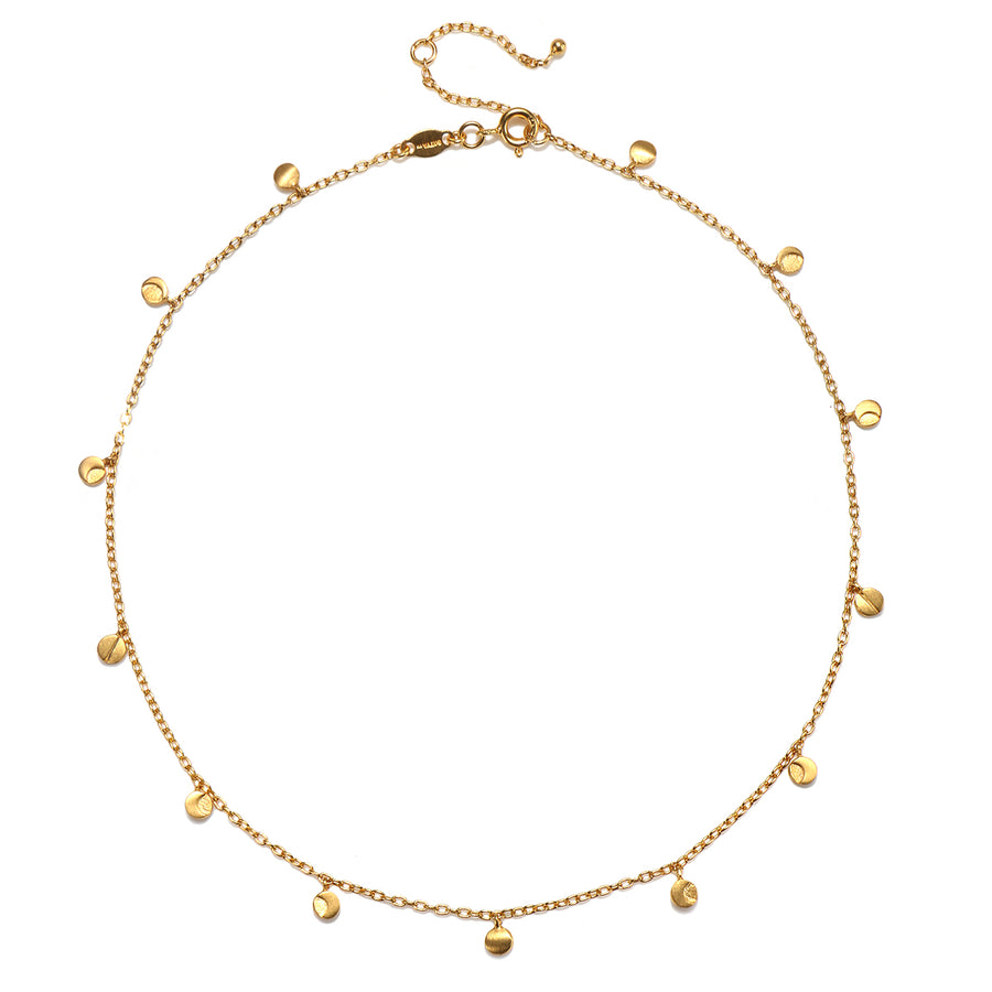 Moon Phases of Femininity Gold Choker