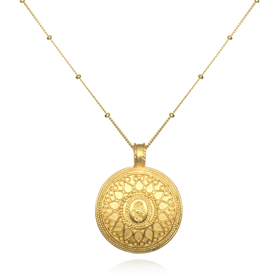 Gold Hamsa Necklace - In the Now - Satya Online