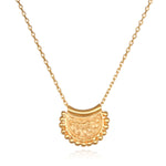 Mini Mandala Necklace designed with intricate details, perfect for those interested in spiritual jewelry and meditation gifts. This pendant symbolizes meaningful aspects of life such as manifestation and protection, ideal for yoga enthusiasts and those seeking a sacred amulet.