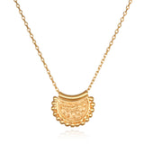 Mini Mandala Necklace designed with intricate details, perfect for those interested in spiritual jewelry and meditation gifts. This pendant symbolizes meaningful aspects of life such as manifestation and protection, ideal for yoga enthusiasts and those seeking a sacred amulet.