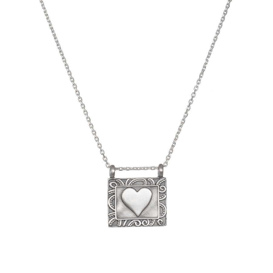 Heart Centered Silver Necklace - Satya Jewelry
