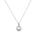 Here Comes the Sun Silver Necklace featuring a radiant sun pendant in sterling silver, designed for those who seek spiritual jewelry for meditation and protection. This meaningful charm symbolizes vitality and is perfect for yoga practitioners and zodiac enthusiasts pursuing manifestation.