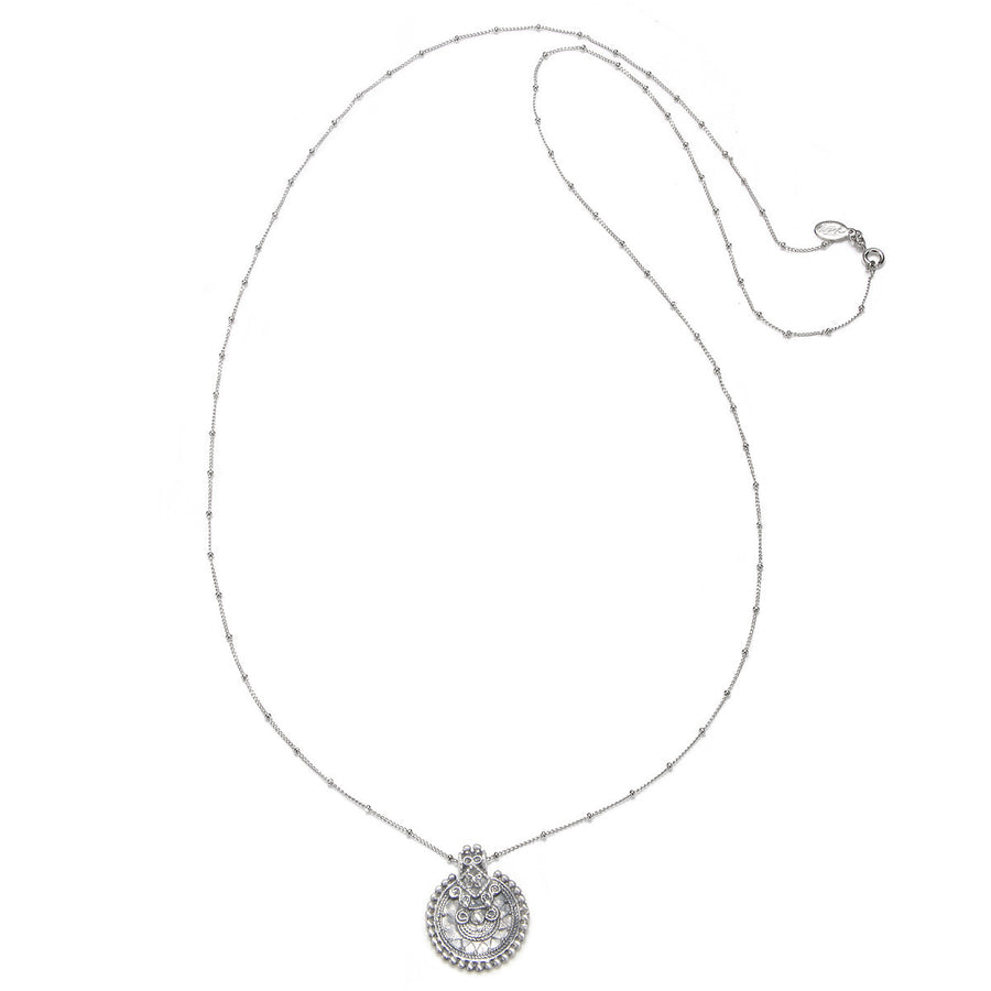 Silver Mandala Necklace - Satya Online