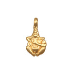 God Ganesha Charm in 18kt gold plating, symbolizing success and the removal of obstacles, perfect for spiritual jewelry enthusiasts. This meaningful talisman is ideal for meditation and manifestation, embodying qualities like protection and spirituality, perfect for yoga practitioners.