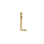 Initial Letter Charm in the shape of an 'L', crafted for a special touch in spiritual jewelry, providing protection and enhancing your yoga practice with meaningful charms.