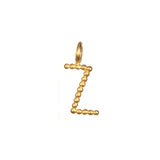 Charming Initial Letter Charm in a 'Z' form, adding a unique touch to your jewelry collection. Perfect for those seeking a spiritual connection, it serves as a talisman for yoga, meditation, and meaningful practices.
