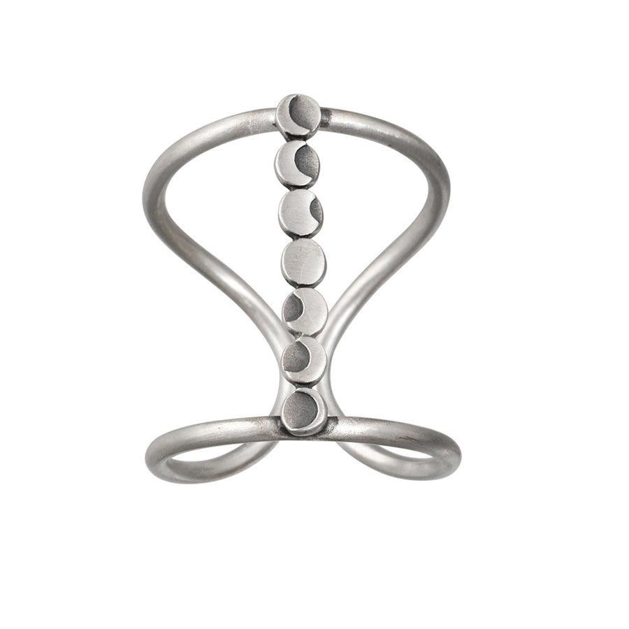 Cycles of the Goddess Silver Adjustable Ring - Satya Jewelry