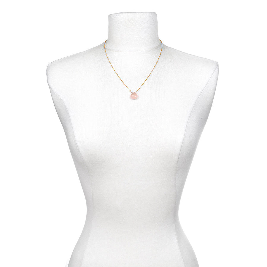 Cultivate Compassion Rose Quartz Necklace - Satya Jewelry