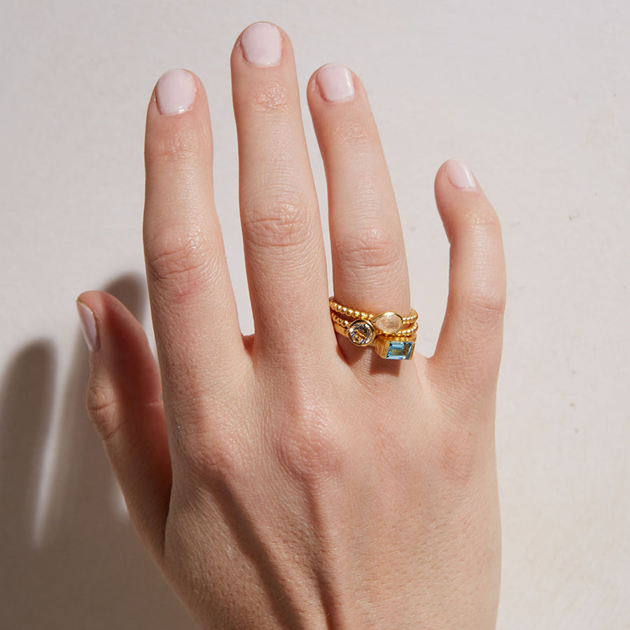 Singular Brilliance White Topaz Ring