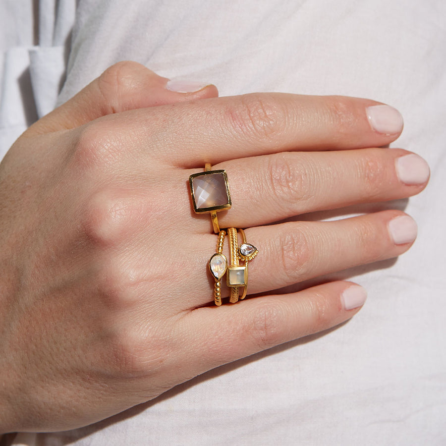 Second Sight Moonstone Gold Ring