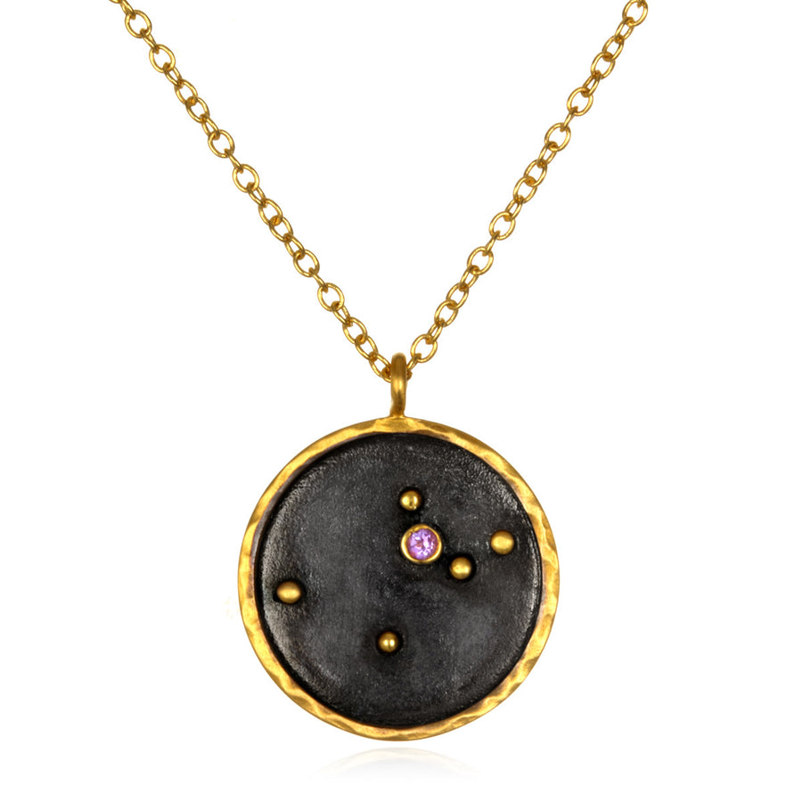 Aquarius Zodiac Necklace - Satya Online