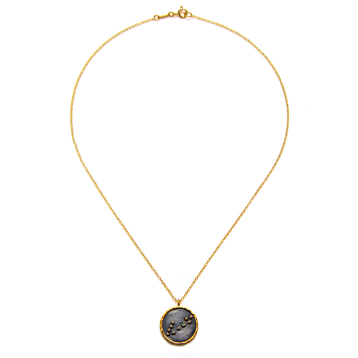 Pisces Zodiac Necklace featured in a clean, elegant design, symbolizing spirituality and connection to the universe. A perfect gift for meditation and yoga enthusiasts who appreciate meaningful jewelry. This amulet represents the protective qualities of zodiac signs, embodying the essence of manifestation and sacred energy.