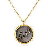 Pisces Zodiac Necklace featuring a gold-plated pendant designed with a unique zodiac constellation, ideal for spiritual jewelry and meditation gifts that support meaning and manifestation.