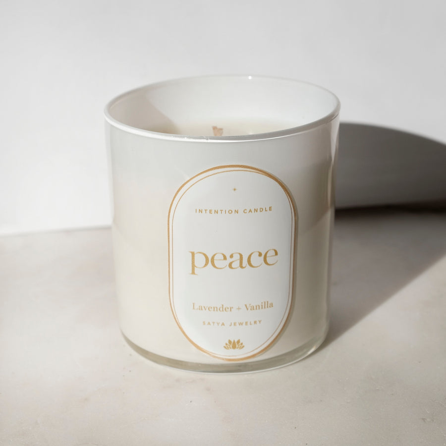 Peace Lavender & Vanilla Intention Candle